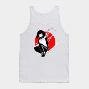 Japanese Samurai Girl Urban Fashion Style Tank Top